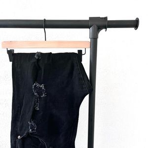 American Eagle Athletic Skinny Distressed Black Jean